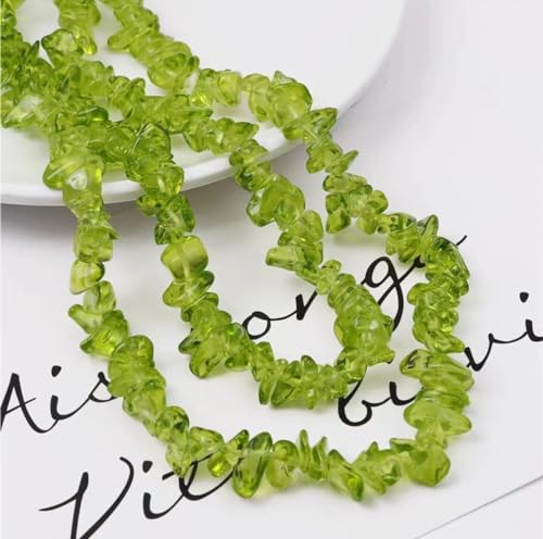 Schmuckherstellung Perlen Transparente bunte zerkleinerte lose Steinperlen handgemachte DIY-Armband-Halsketten-Perlen-Ohrring-Schmuck (Color : G) von AtZOtOYZJ