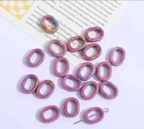 Schmuckherstellung Perlen Unregelmäßige bunte Keramikperlen DIY handgefertigte Ohrringe Zubehörmaterialien (Color : A_1) von AtZOtOYZJ