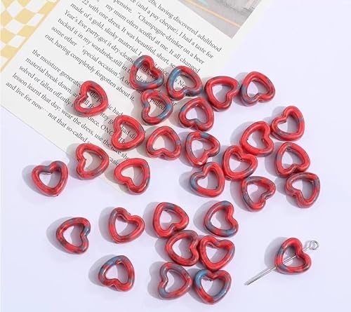Schmuckherstellung Perlen Unregelmäßige bunte Keramikperlen DIY handgefertigte Ohrringe Zubehörmaterialien (Color : E_3) von AtZOtOYZJ