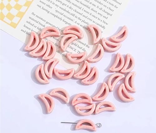 Schmuckherstellung Perlen Unregelmäßige bunte Keramikperlen DIY handgefertigte Ohrringe Zubehörmaterialien (Color : F_3) von AtZOtOYZJ