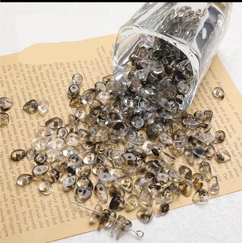 Schmuckherstellung Perlen Unregelmäßige kleine Acrylperlen aus zerkleinertem Stein, DIY-handgefertigter Schmuck, Handykette, Halskette, Zubehör, Materialien (Color : B) von AtZOtOYZJ