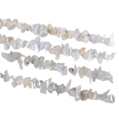 Schmuckherstellung Perlen Unregelmäßiger natürlicher Achat-Schotter for Selbermachen, Ohrringe, Perlen, Armband, Zubehör, Materialien, 3–5 mm (Color : M) von AtZOtOYZJ