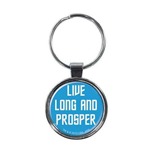 Ata-Boy Star Trek Schlüsselanhänger "Live Long and Prosper", 3,8 cm, für Schlüssel, Rucksackzüge und mehr von Ata-Boy