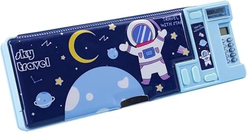 Ataoyus Pop-Up-Multifunktions-Federmäppchen für Mädchen und Jungen, niedliches Cartoon-Stiftkästchen, Organizer, Schreibwaren, Spitzer, Zeitplan, Whiteboard, Schulbedarf von Ataoyus