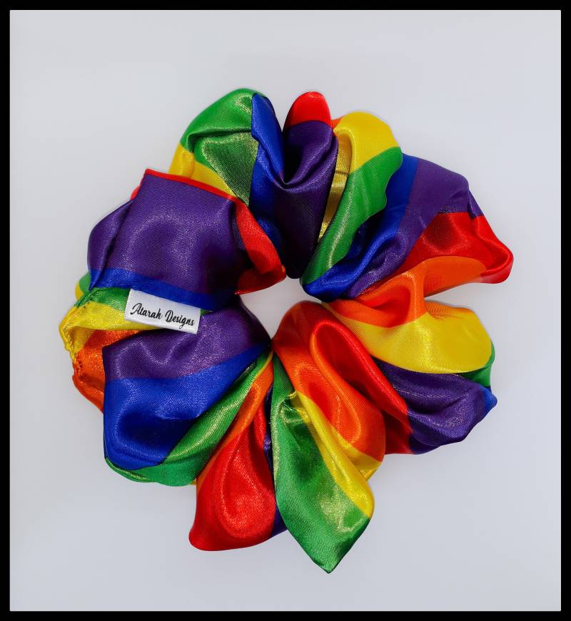 Jumbo Größe Scrunchie - The Raine Regenbogen von AtarahDesignsInc
