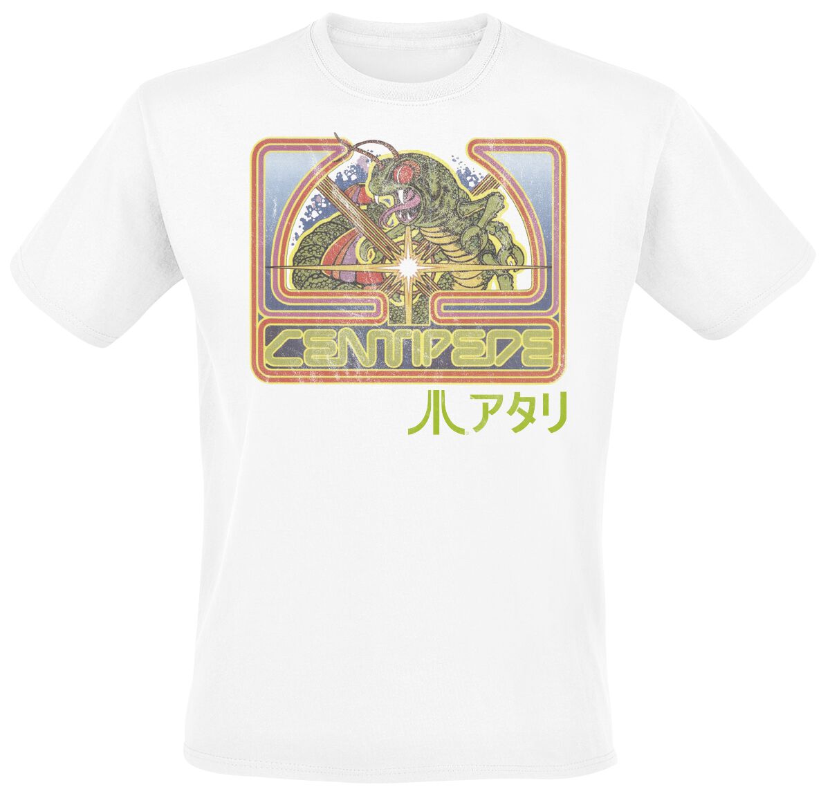 Atari - Gaming T-Shirt - Centipede - M bis XXL - für Männer - Größe L - weiß  - EMP exklusives Merchandise! von Atari