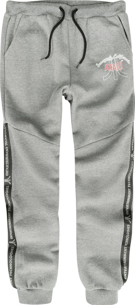 Atari - Gaming Trainingshose - Vintage Logo - M bis L - für Männer - Größe L - grau meliert  - EMP exklusives Merchandise! von Atari