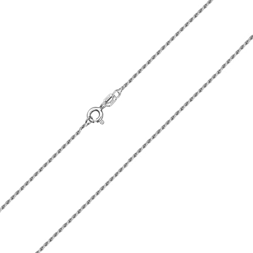 Ataria Halskette Damen & Herren Sterling Silber 925 50cm, 1.1mm, 2,64g - Silber Kordelkette Ataria Halskette Damen & Herren Sterling Silber 925 50cm, 1.1mm, 2,64g - Silber Kordelkette von Ataria