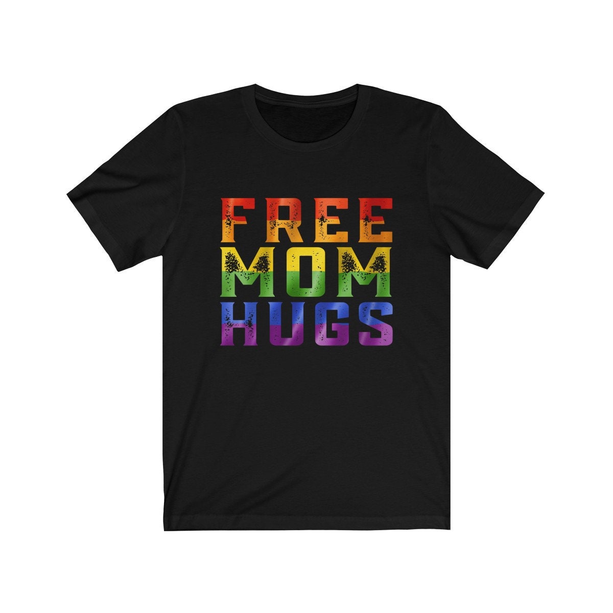 Free Mom Hugs Pride Lgbt Lustiges T-Shirt. T-Shirt, Shirt. Unisex Jersey Kurzärmeliges T-Shirt von AteezStore