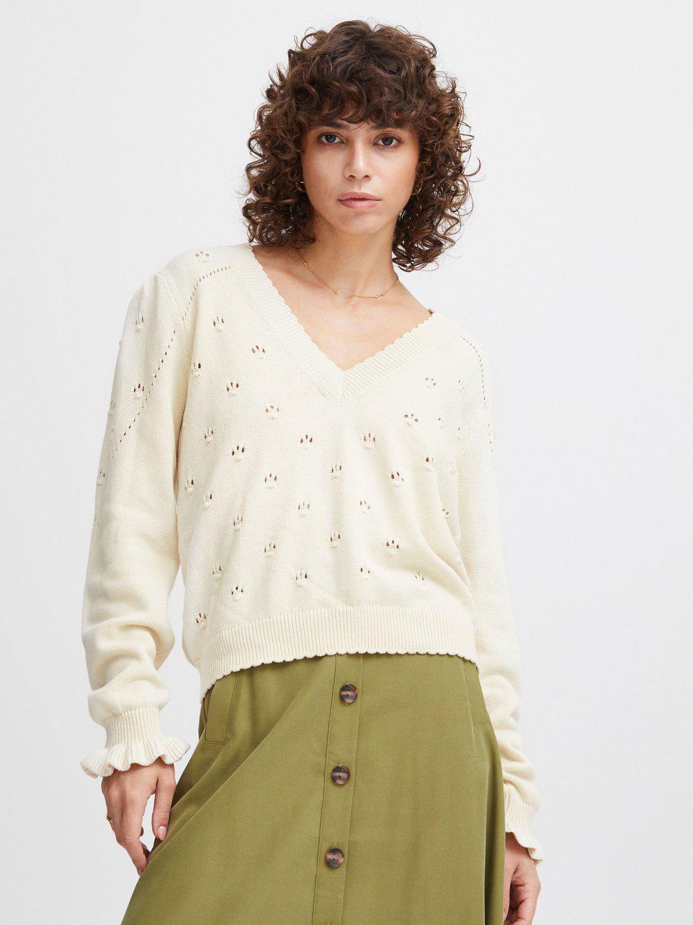 Atelier Rêve Strickpullover Damen Baumwolle, beige von Atelier Rêve