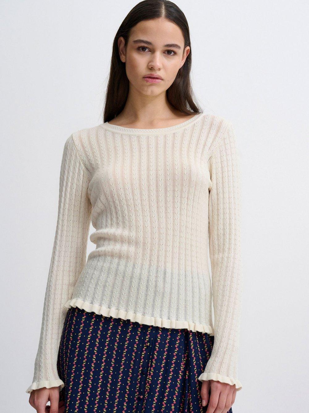 Atelier Rêve Strickpullover Damen Viskose Rundhals, beige von Atelier Rêve