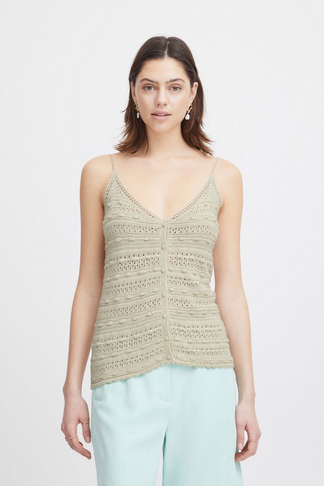 Atelier Rêve Trägertop IRESTEL TO sommerliches Stricktop mit Knopfleiste von Atelier Rêve