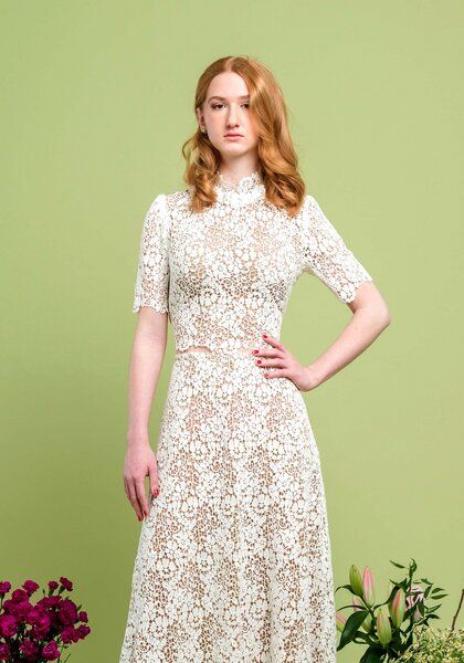 Atelier SNOW Brauttop Daphne aus Bio-Baumwolle von Atelier SNOW