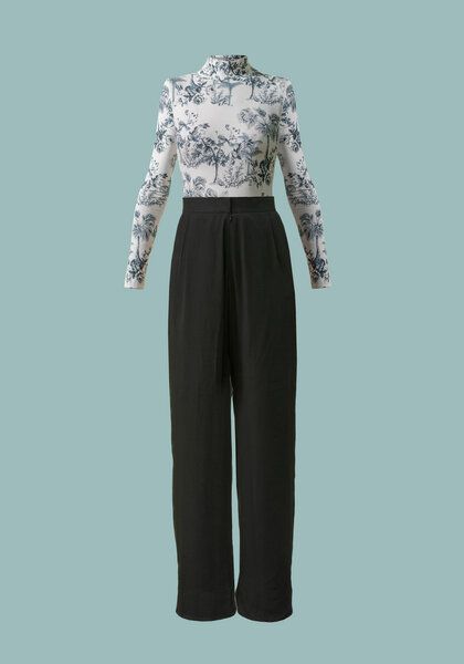 Atelier SNOW Set Langärmliger Body + Marlenehose Elena aus Bio-Lyocell von Atelier SNOW