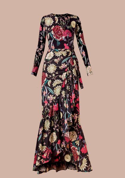 Atelier SNOW Set Langärmliger Body + Maxi-Wickelrock Camellia von Atelier SNOW
