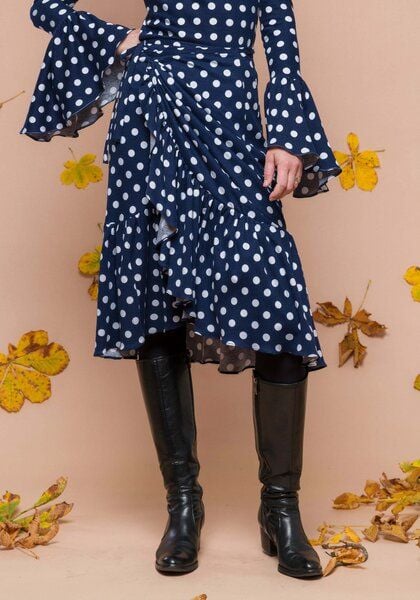 Atelier SNOW Wickelrock Zinnia aus Bio-Baumwolljersey von Atelier SNOW