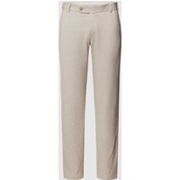 ATELIER TORINO Slim Fit Stoffhose mit Bügelfalten in Beige, Größe 52 von ATELIER TORINO