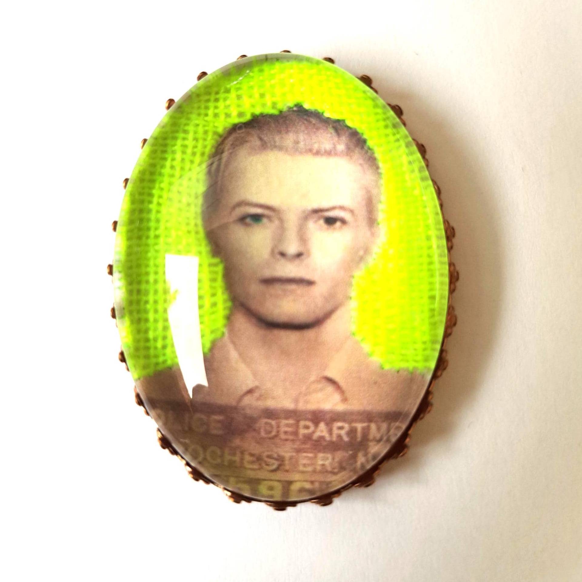 David Bowie Handbestickte Brosche von AtelierAgueda