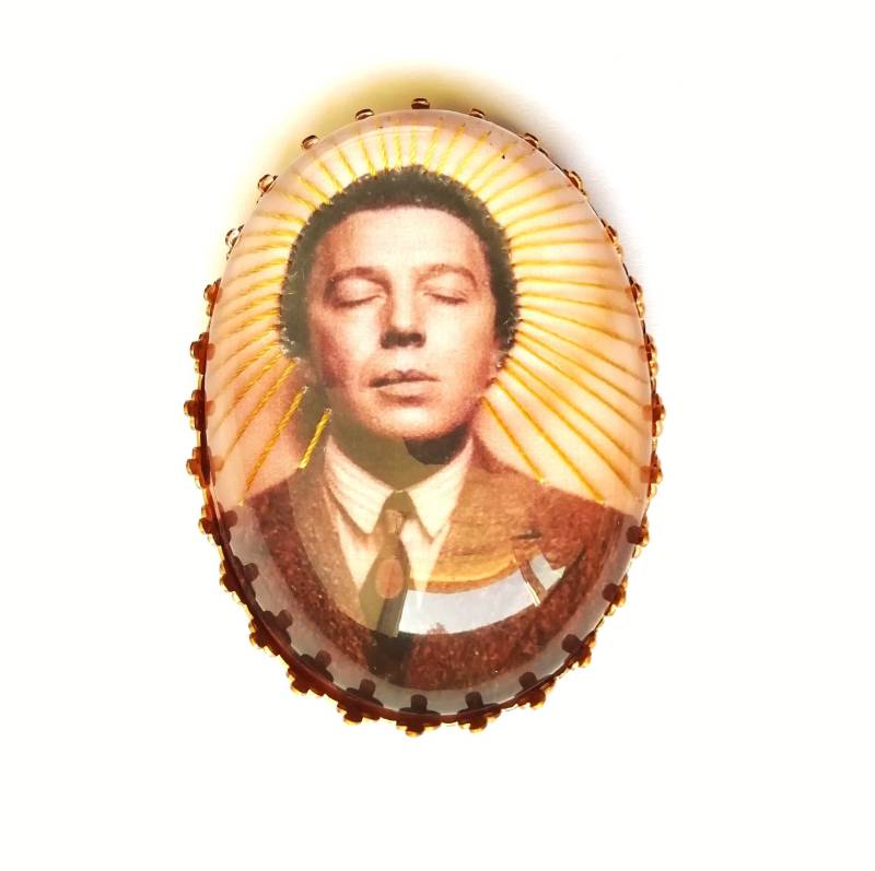 Handbestickte Brosche Von André Breton Handbestickte Brosche Von André Breton von AtelierAgueda