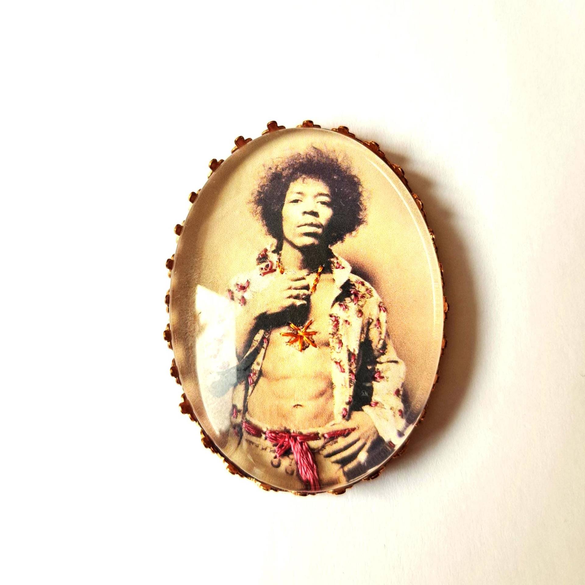 Handbestickte Brosche Von Jimi Hendrix von AtelierAgueda
