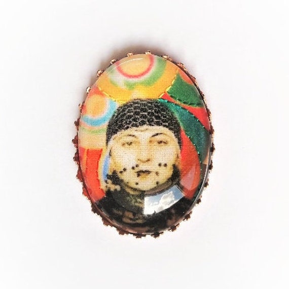 Handbestickte Brosche Von Sonia Delaunay Handbestickte Brosche Von Sonia Delaunay von AtelierAgueda