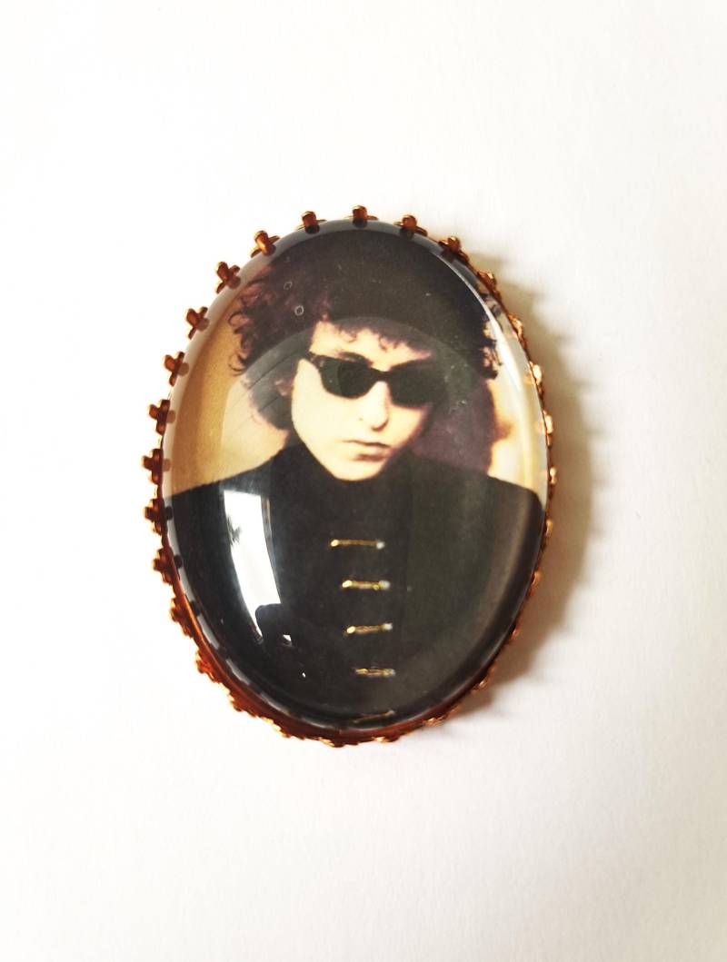 Handgestickte Brosche Von Bob Dylan Handgestickte Brosche Von Bob Dylan von AtelierAgueda