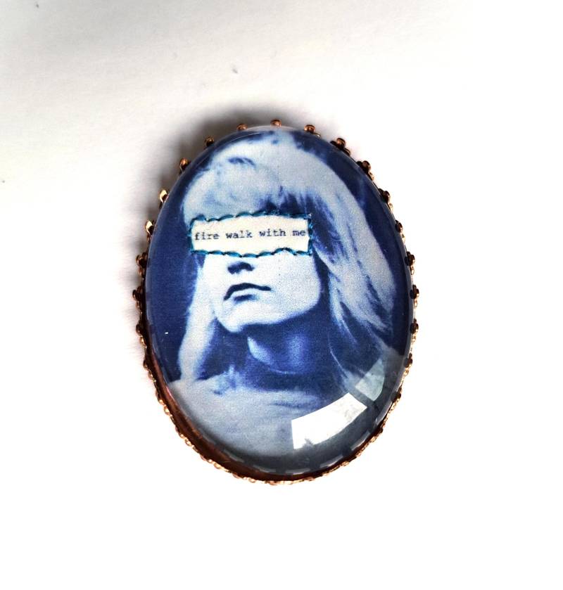 Laura Palmer - Handbestickte Brosche „Twin Peaks" von AtelierAgueda