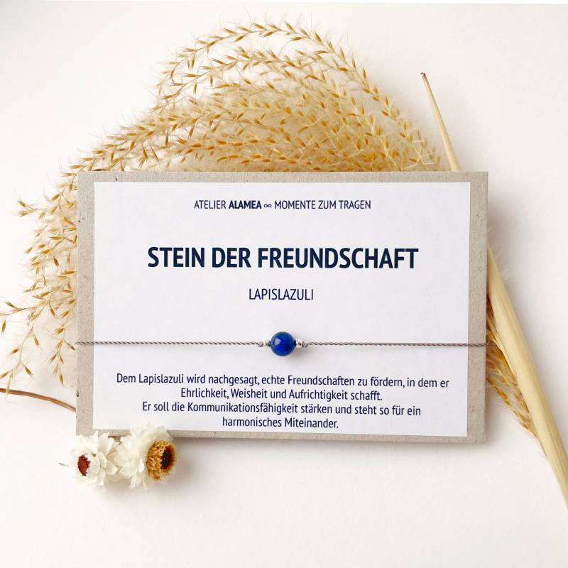 Freundschaftsarmband Talisman Freundschaft Weihnachtsgeschenk Beste Freundin Bff Geschenk Lapislazuli Edelstein Kraftstein Energie Armband von AtelierAlamea