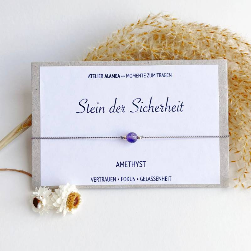 Sicherheit Geschenk Amethyst Kraftstein Wunscharmband Stärkung Schutz Glück Talisman Kraftarmband Mutmacher Glücksarmband Heilstein Armband Sicherheit Geschenk Amethyst Kraftstein Wunscharmband Stärkung Schutz Glück Talisman Kraftarmband Mutmacher Glücksarmband Heilstein Armband von AtelierAlamea