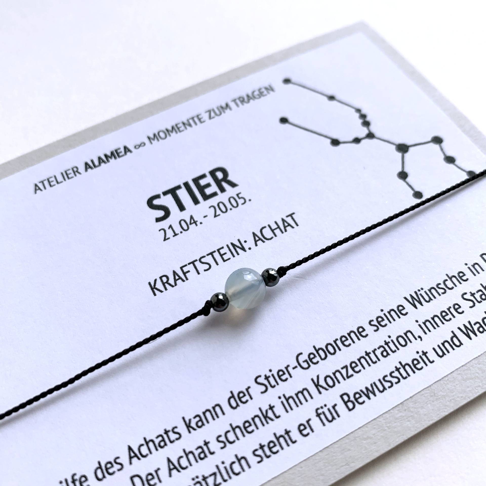 Sternzeichen Stier Wunscharmband Glücksarmband Achat Geburtstagsgeschenk Armband Freundschaftsarmband Geschenk Astrologie Makeawish Sternzeichen Stier Wunscharmband Glücksarmband Achat Geburtstagsgeschenk Armband Freundschaftsarmband Geschenk Astrologie Makeawish von AtelierAlamea