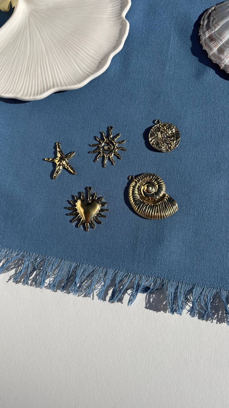 Charm Necklace Diy Custom Waterproof Gold Charms Non Tarnish von AtelierAmalfi