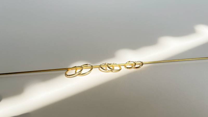 Waterproof Earrings Tarnish Free Waterproof Hoops Gold Earring Bundle von AtelierAmalfi