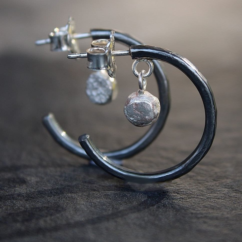 Mond-Creolen Aus 925Er Silber Mond-Creolen Aus 925Er Silber von AtelierArtMiss