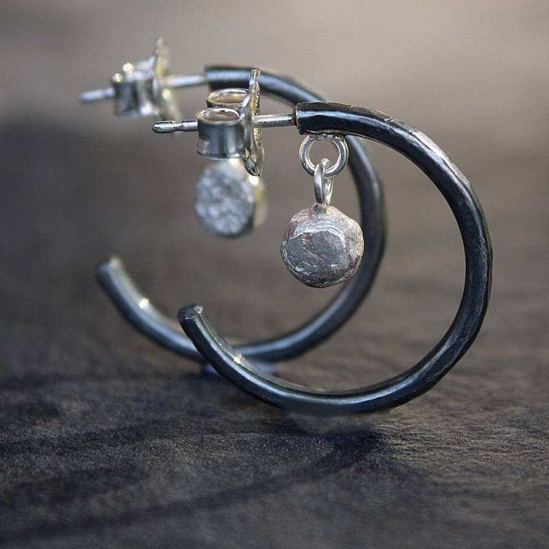 Mond-Creolen Aus 925Er Silber Mond-Creolen Aus 925Er Silber von AtelierArtMiss