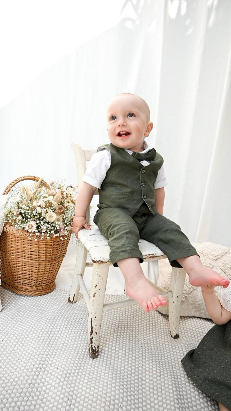 Leinen-Set Gr. 74-80 von AtelierBarbaraPrinz