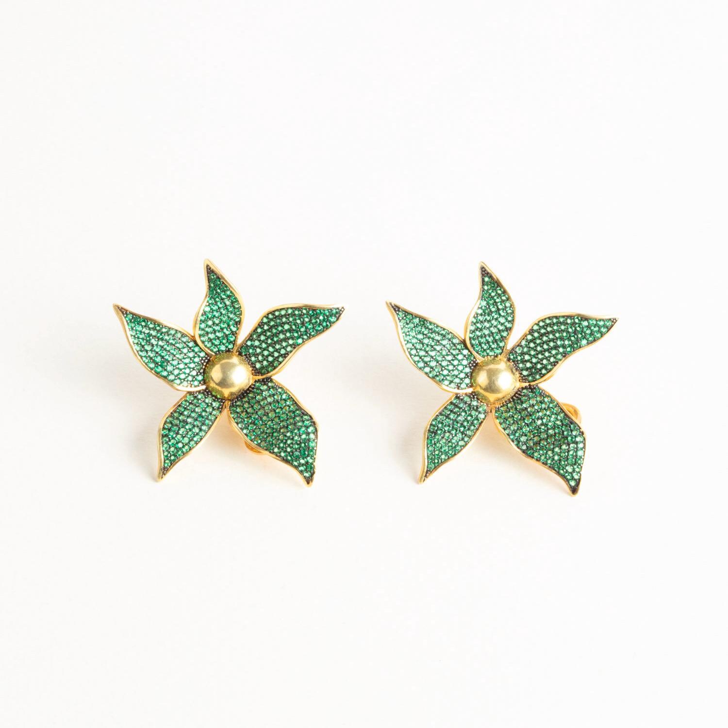 Handgefertigter Luxusschmuck Vergoldetes Schmuckgeschenk Für Sie Handgefertigtes Design Schmuck Akelei Blumenohrring Handgefertigter Luxusschmuck Vergoldetes Schmuckgeschenk Für Sie Handgefertigtes Design Schmuck Akelei Blumenohrring von AtelierBijouDesign