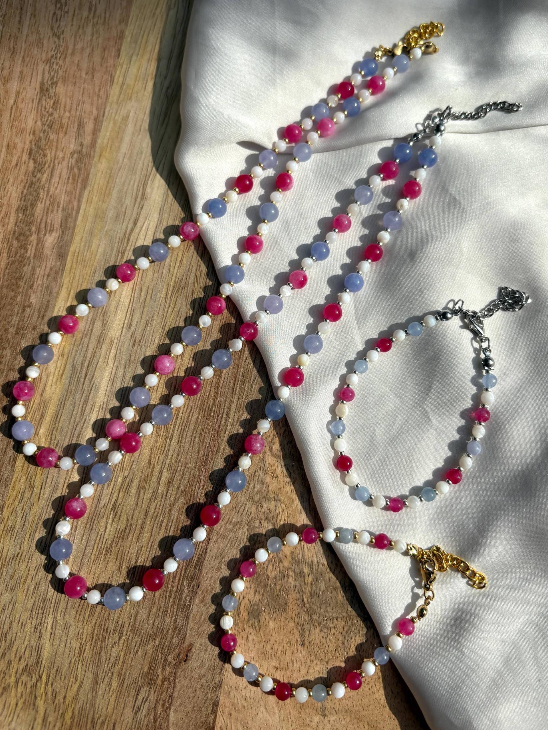 Atelierfadenwerk - Aurora Perlenkette Geschenkidee von AtelierFadenwerk
