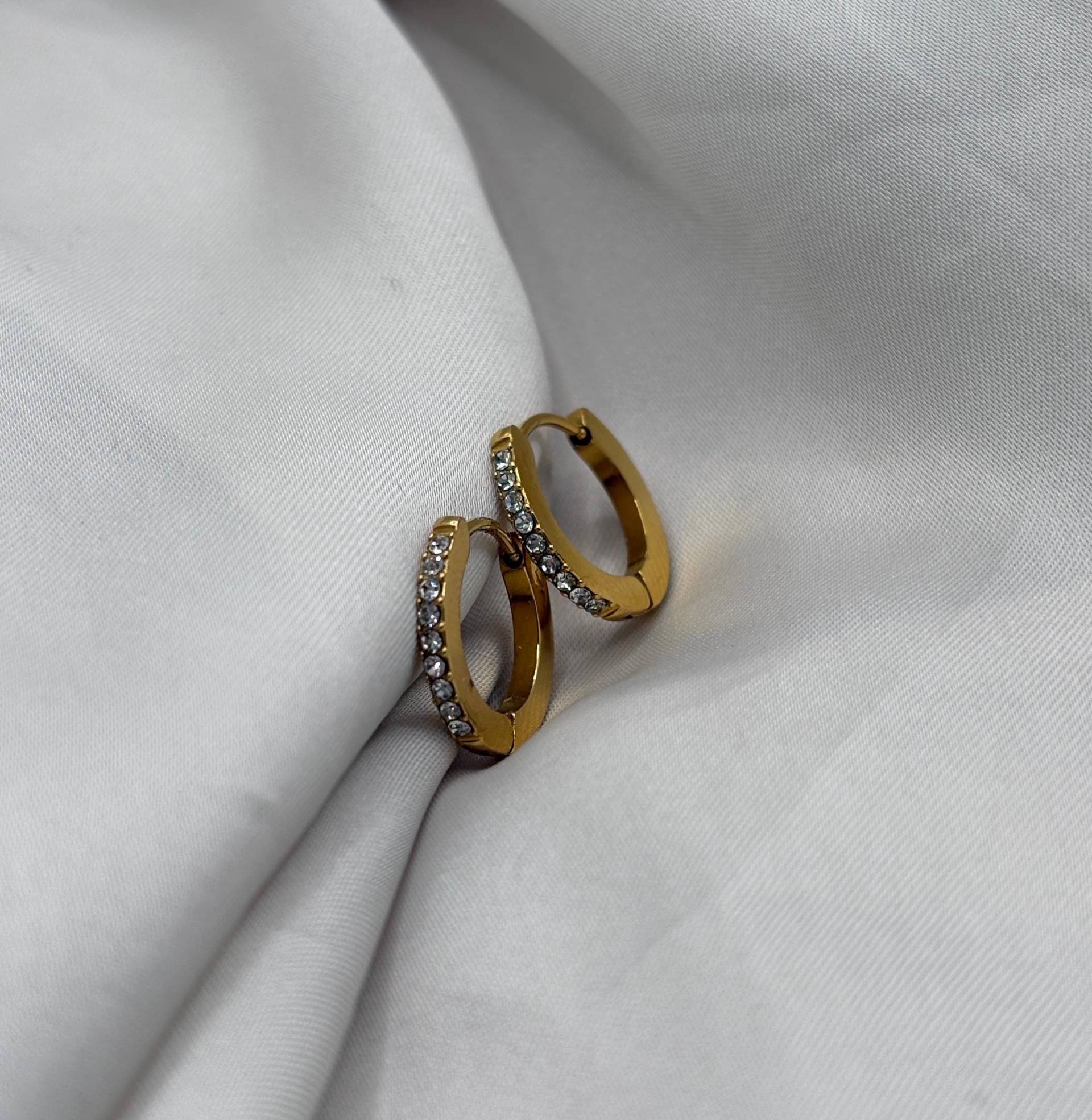 Atelierfadenwerk - Diamond Hoops Edelstahlohrringe Geschenkidee Für Sie von AtelierFadenwerk