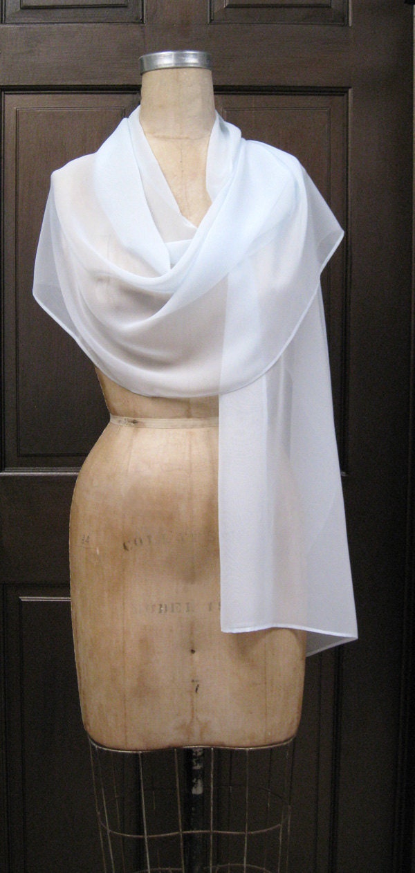 Baby Blau Chiffon Schal Wickeltuch Baby Blau Chiffon Schal Wickeltuch von AtelierFavorite