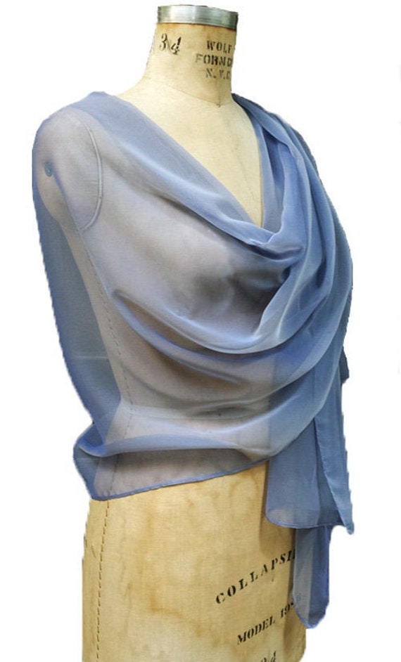 Chiffon Stola Wickelschal Mit Strasssteinen Chiffon Stola Wickelschal Mit Strasssteinen von AtelierFavorite