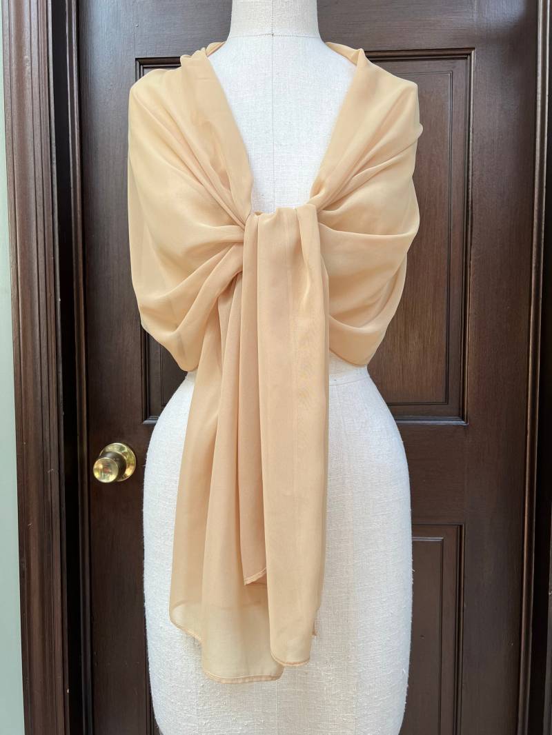 Gold Chiffon Schal Wickeltuch Mit Strass Gold Chiffon Schal Wickeltuch Mit Strass von AtelierFavorite