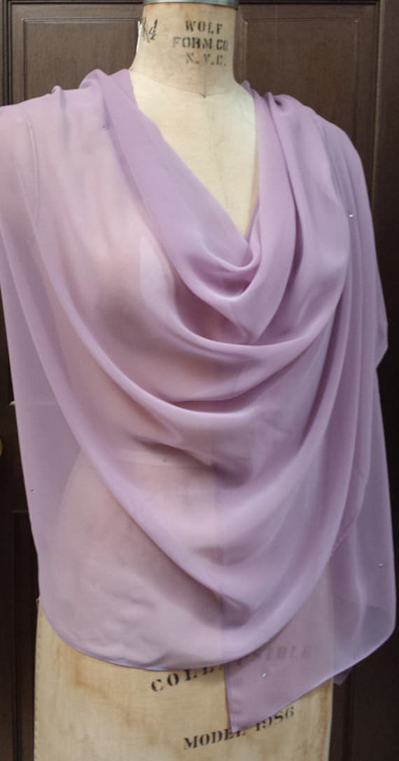 Lila Chiffon Schal Wrap Mit Strass Lila Chiffon Schal Wrap Mit Strass von AtelierFavorite