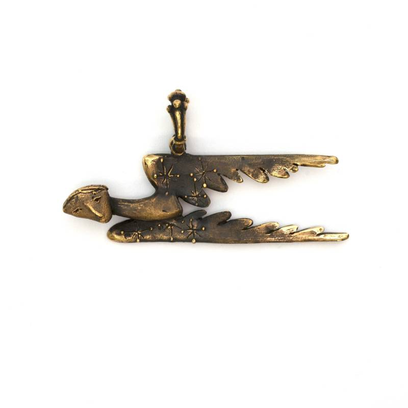 032 Flying Angel Bronze Anhänger Von Vojtěška Vlèková von AtelierJaromira