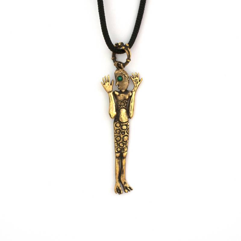 095 Zyklop Bronze Anhänger Halskette Mit Chrysopras Von Vojtěška Vlèková 095 Zyklop Bronze Anhänger Halskette Mit Chrysopras Von Vojtěška Vlèková von AtelierJaromira