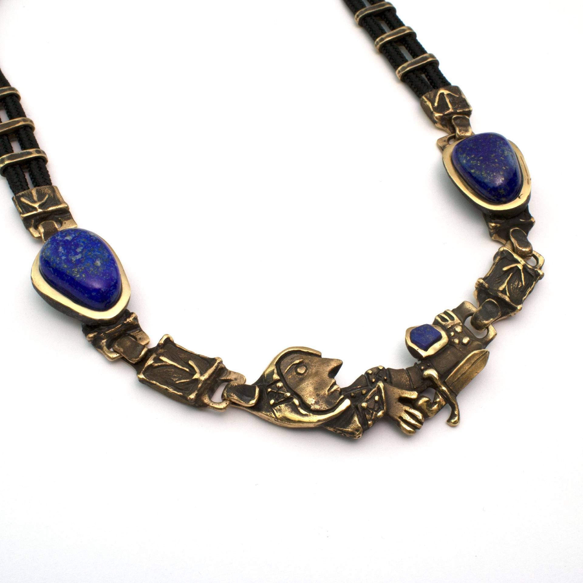 114 King Arthur Bronze Halskette Mit Lapis Lazuli Von Vojtěška Vlèková 114 King Arthur Bronze Halskette Mit Lapis Lazuli Von Vojtěška Vlèková von AtelierJaromira