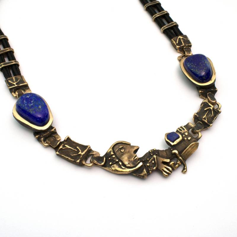 114 King Arthur Bronze Halskette Mit Lapis Lazuli Von Vojtěška Vlèková 114 King Arthur Bronze Halskette Mit Lapis Lazuli Von Vojtěška Vlèková von AtelierJaromira