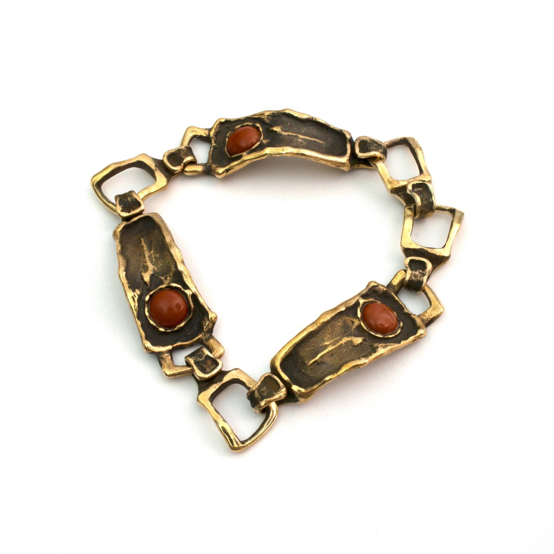 135 Kleine Schildkröten Bronze Armband Mit Jaspis Von Vojtěška Vlèková von AtelierJaromira