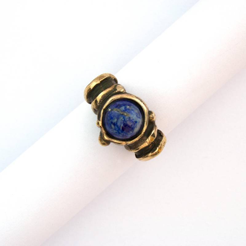 230 Kaffeemühle Bronzering Mit Lapis Lazuli Von Vojtěška Vlèková von AtelierJaromira