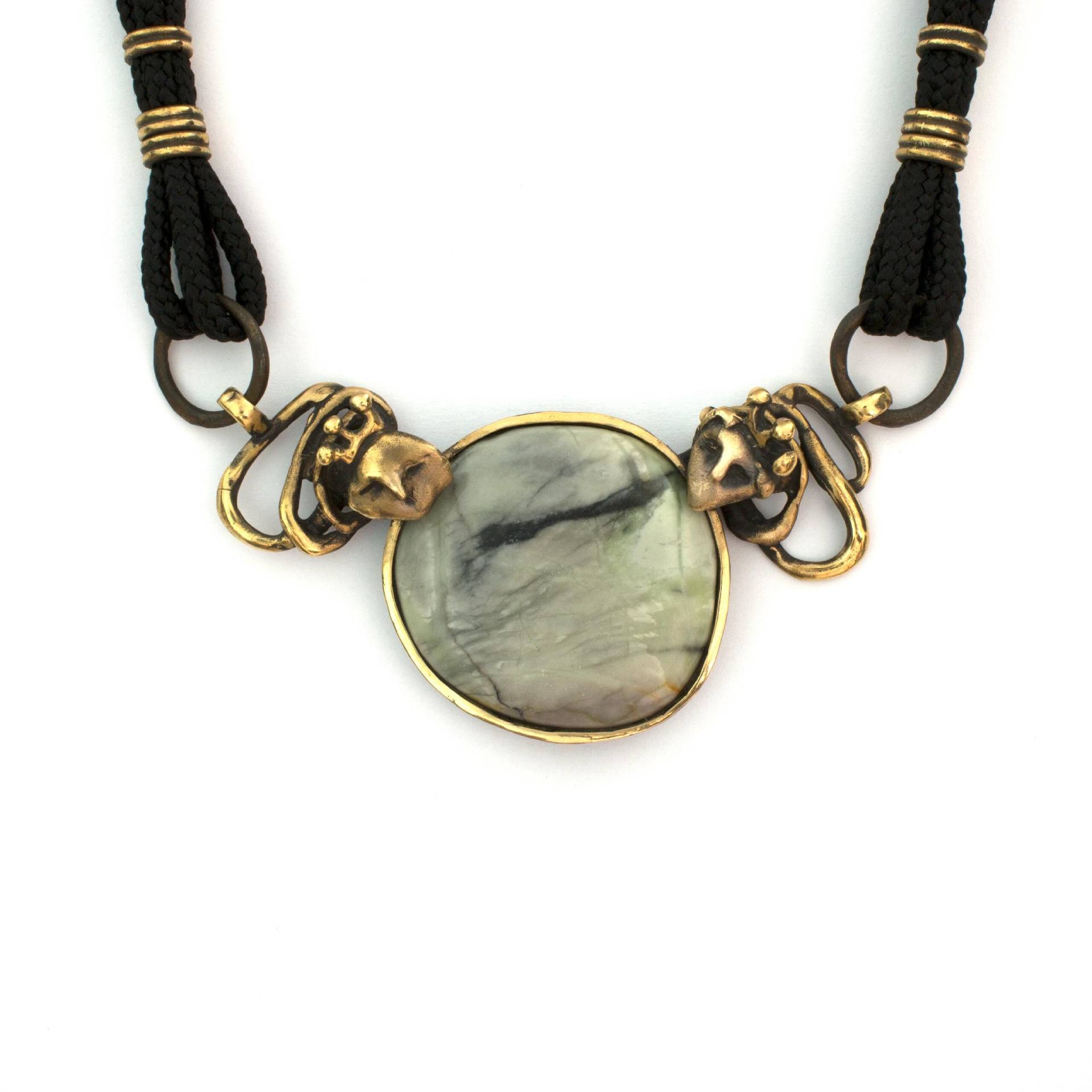 282 Hlavy Korunované Bronze Kette Mit Jaspis Von Vojtěška Vlèková 282 Hlavy Korunované Bronze Kette Mit Jaspis Von Vojtěška Vlèková von AtelierJaromira