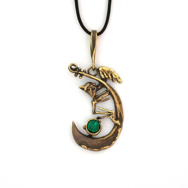 289 Bronze Kette Mit Malachit Von Vojtěška Vlèková 289 Bronze Kette Mit Malachit Von Vojtěška Vlèková von AtelierJaromira